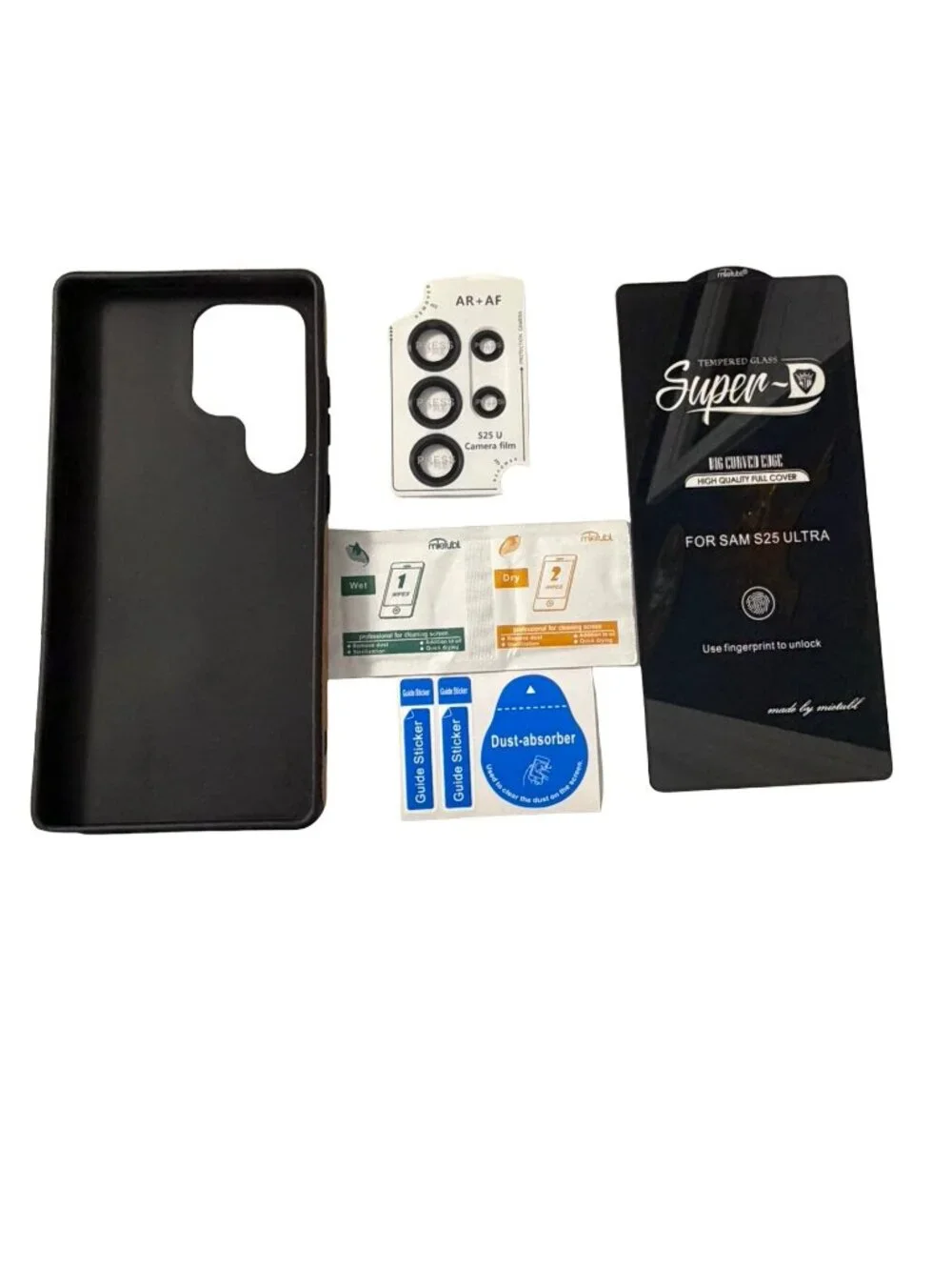 Butaiga Samsung Galaxy S25 Ultra Case Magnetic Ring Stand Brown Leather Look Bun